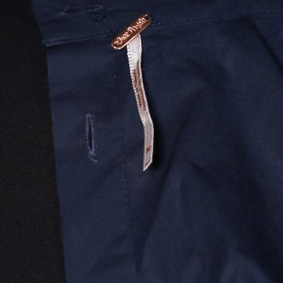 Free People Women's Shirt Blue Button Puff Sleeve Boho Peasant Blouse Top Size M - Picture 3 of 10